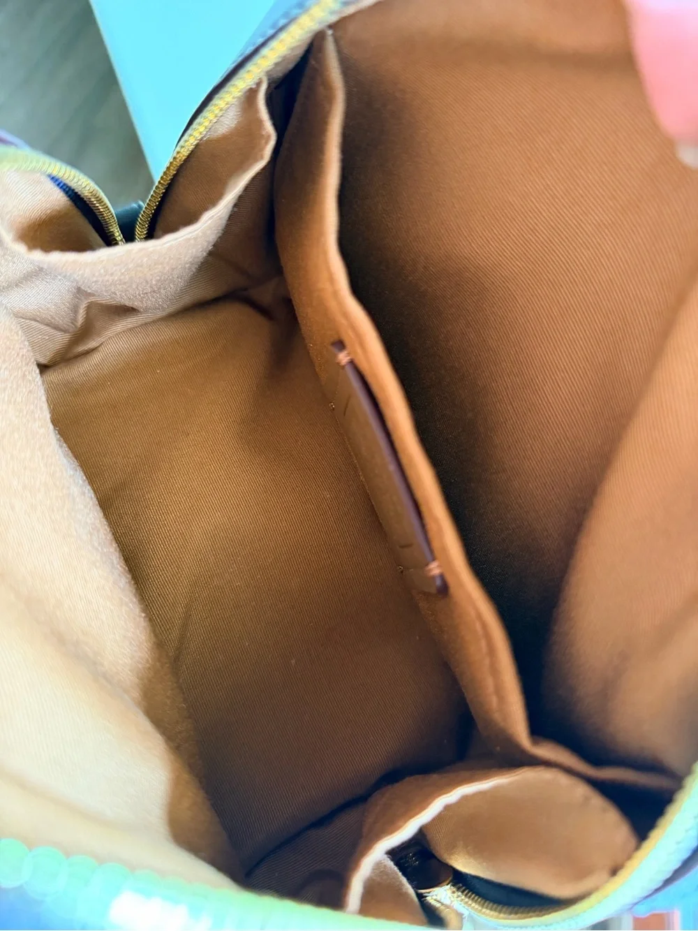 Coach Sydney small satchel crossbody bag (denim multi)
